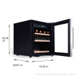Gabinete de geladeira comercial preto de vinho preto